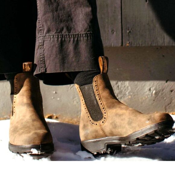 Blundstone Shoes - NEW Blundstone Women's 1351 Chelsea Boot, Rustic Brown, 6.5 UK/9.5 M US D36